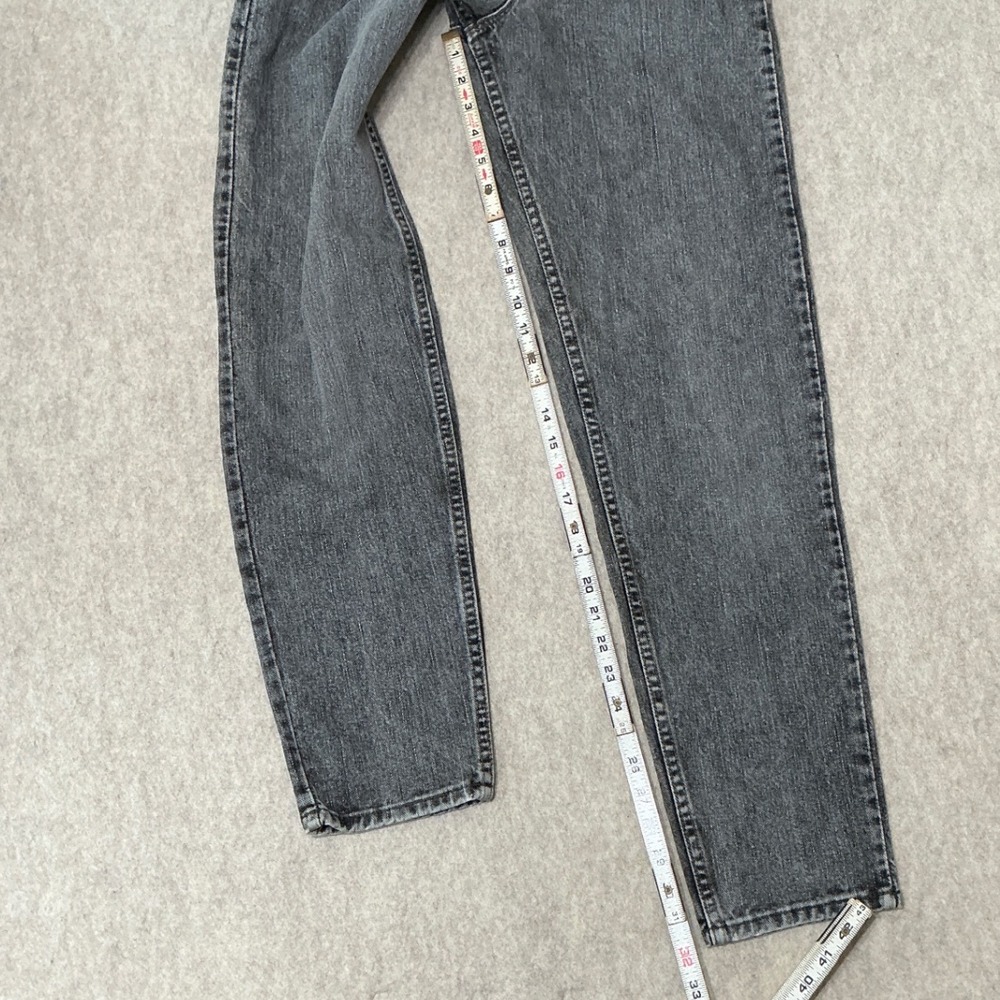 Vintage 90s Gray Levi's Jeans 550 Relaxed Fit Tapered Leg Made in USA Size 29x32 - Picture 6 of 9